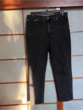 Madewell The Perfect Vintage Jeans Size 30 Washed Black
